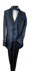 BOYS 5PC. SUIT (BLACK-NAVY BLUE) 2121230